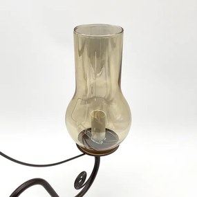 Brilagi - LED Lampadario a sospensione con catena COTTAGE 5xE14/40W/230V marrone