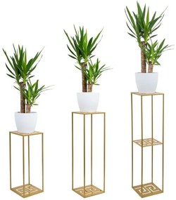 Portafiori 100x24 cm oro