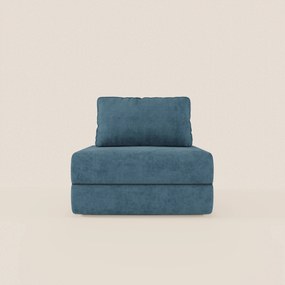 Rift poltrona letto con materasso alto 22 cm e memory foam - schienale mobile e tessuto smacchiabile T31