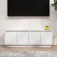 Mobile Porta TV Bianco 110x34x40 cm in Legno Massello di Pino cod mxl 8902