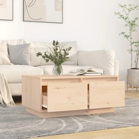 Tavolino da salotto 80x50x35 cm in legno massello di pino