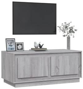 Tavolino da salotto grigio sonoma 102x50x44cm legno multistrato