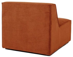 Modulo divano in velluto a coste arancione (parte centrale) Sting - Scandic