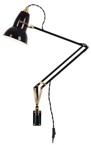 Original 1227 Ottone Applique da Parete con Supporto Jet Black - Anglepoise