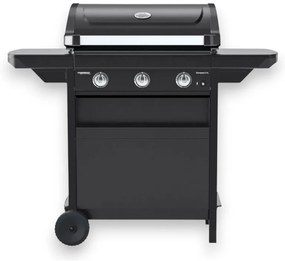 Barbecue a gas 3 bruciatori in acciaio forno con termometro e ripiani richiudibili COMPACT 3L