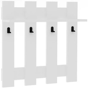 Appendiabiti da parete CARINA 70x70 cm bianco