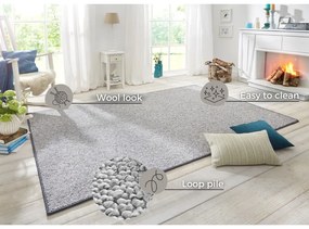 Tappeto grigio 160 x 240 cm Wolly - BT Carpet