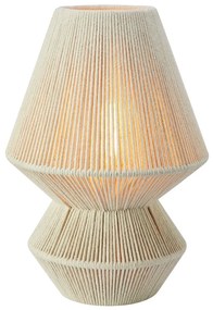 Lampada da tavolo di colore naturale con paralume in tessuto (altezza totale 34 cm) Razzo – Markslöjd