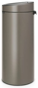 Bidone per rifiuti in acciaio grigio touch 30 l Touch Bin - Brabantia