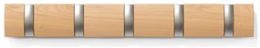 Appendiabiti da parete in legno di frassino in colore naturale Flip - Umbra