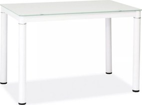 Tavolo Galant in vetro temperato bianco – 100x60x75 cm