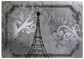 Fotomurale Vintage Paris color argento