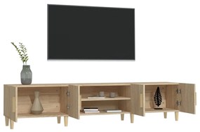 Mobile per tv rovere sonoma 180x31,5x40 cm in legno multistrato