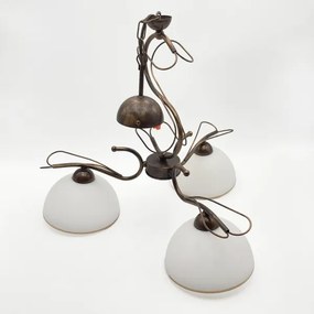 Lampadario a stelo COBRA 3xE27/60W/230V bronzo/patina