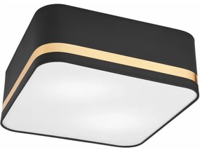 Plafoniera SIRJA SQUARE 2xE27/60W/230V 35x35 cm nero