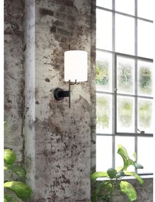 Applique TOKYO 1xE27/40W/230V nero/bianco