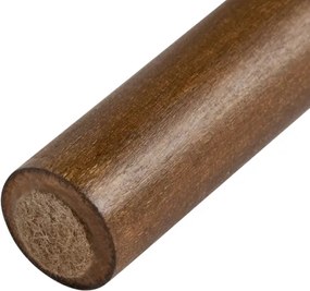 Tavolo Tondo Da Pranzo Allungabile 100-130 Cm Da Interno Viona Noce Scuro