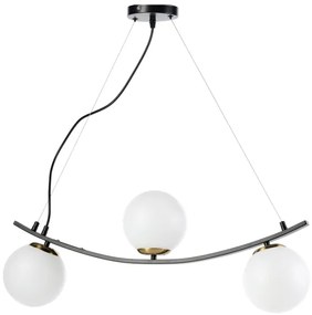 ONLI - Lampadario a sospensione con filo TRIO 3xE14/6W/230V nero