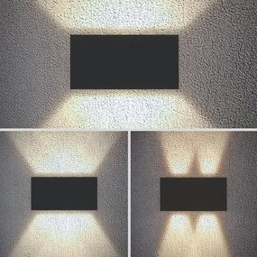 Brilagi - DOUBLE CUBE Lampada da parete a LED per esterni LED/12W/230V antracite IP65