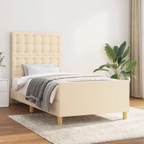 Giroletto Senza Materasso Crema 100x200 Cm İn Tessuto /