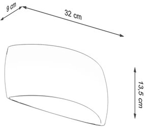 Sollux SL.1025 - Applique PONTIUS 1xG9/40W/230V bianco lucido
