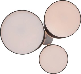 Plafoniera moderna color tortora a 3 luci - Multidrum