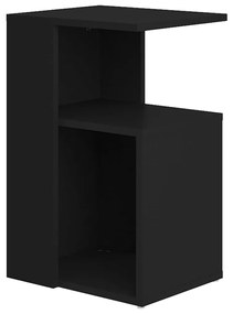 Tavolino nero 36x30x56 cm in truciolato