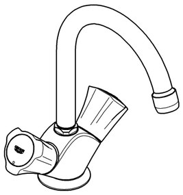 GROHE 21375001 - Miscelatore lavabo COSTA L, cromo lucido