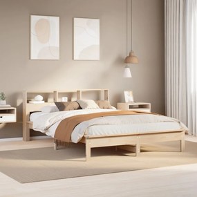 Letto Senza Materasso 140x200 Cm İn Legno Massello Di Pino /