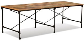 Tavolo da Pranzo in Legno Massello Anticato 240cm
