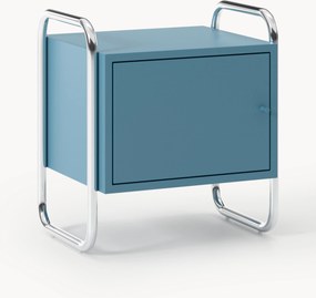 Comodino in metallo Robyn, apertura verso sinistra o destra