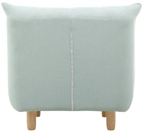 Poltrona design scandinavo verde acqua YUMI