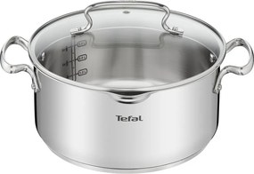 Pentola in acciaio inox con coperchio per induzione 5 l Duetto+ - Tefal