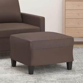 Poggiapiedi Marrone 60x50x41 Cm İn Similpelle /