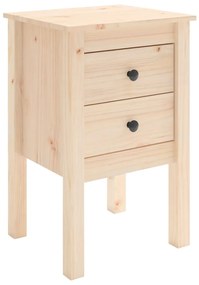 Comodino 40x35x61,5 cm in legno massello di pino