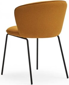 Set di sedie da pranzo color senape in imbottito 2 pz Add – Teulat