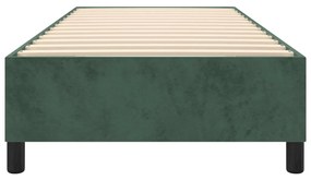 Giroletto a Molle Verde Scuro 100x200 cm in Velluto