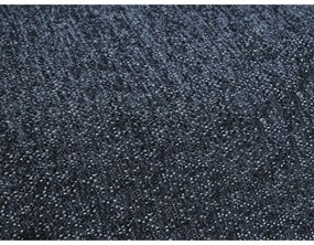 Divano angolare blu scuro allungabile e con contenitore (penisola a sinistra/a U) con rivestimento in ciniglia Everest – Bobochic Paris