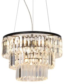 Zuma Line P17127-4 - Lampadario a sospensione con filo TIFANNY 4xE14/40W/230V nero