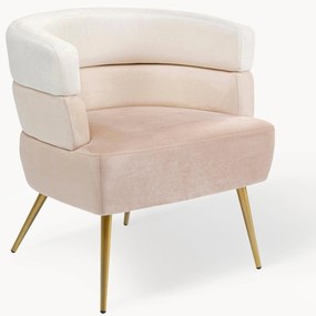 Poltrona in velluto di design retrò Sandwich