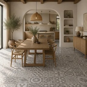 Piastrelle in LTV PVC autoadesive da pavimento parete Set 22 pz 2 mt2 30x30 effetto maiolica Vintage