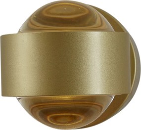 Lampada da parete di design ottone con LED IP44 - Lens