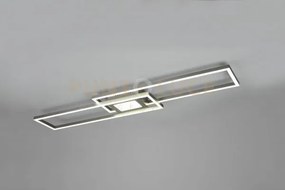 Ganado plafoniera led rettangolare acciaio retro-illuminata rgb con...
