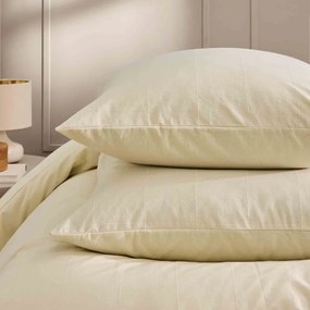 Set copripiumino e federa avorio per letto matrimoniale ed esteso 240x220 cm Linella – douceur d'intérieur