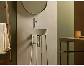 Bathco 4086 - Lavabo da appoggio VOLTA Ø 35 cm porcellana/bianco