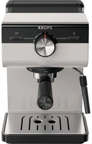 Krups - Macchina da caffè a leva per two tazze AUTHENTIC 1450W/230V grigio