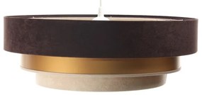Lampadario su filo TRINITI 1xE27/60W/230V marrone/oro/beige