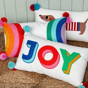 Cuscino per bambini in misto cotone 50x33 cm Rainbow – Rex London