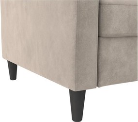 Divano beige in velluto 203 cm Hartford - Støraa