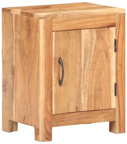 Comodino 40x30x50 cm in Legno Massello di Acacia